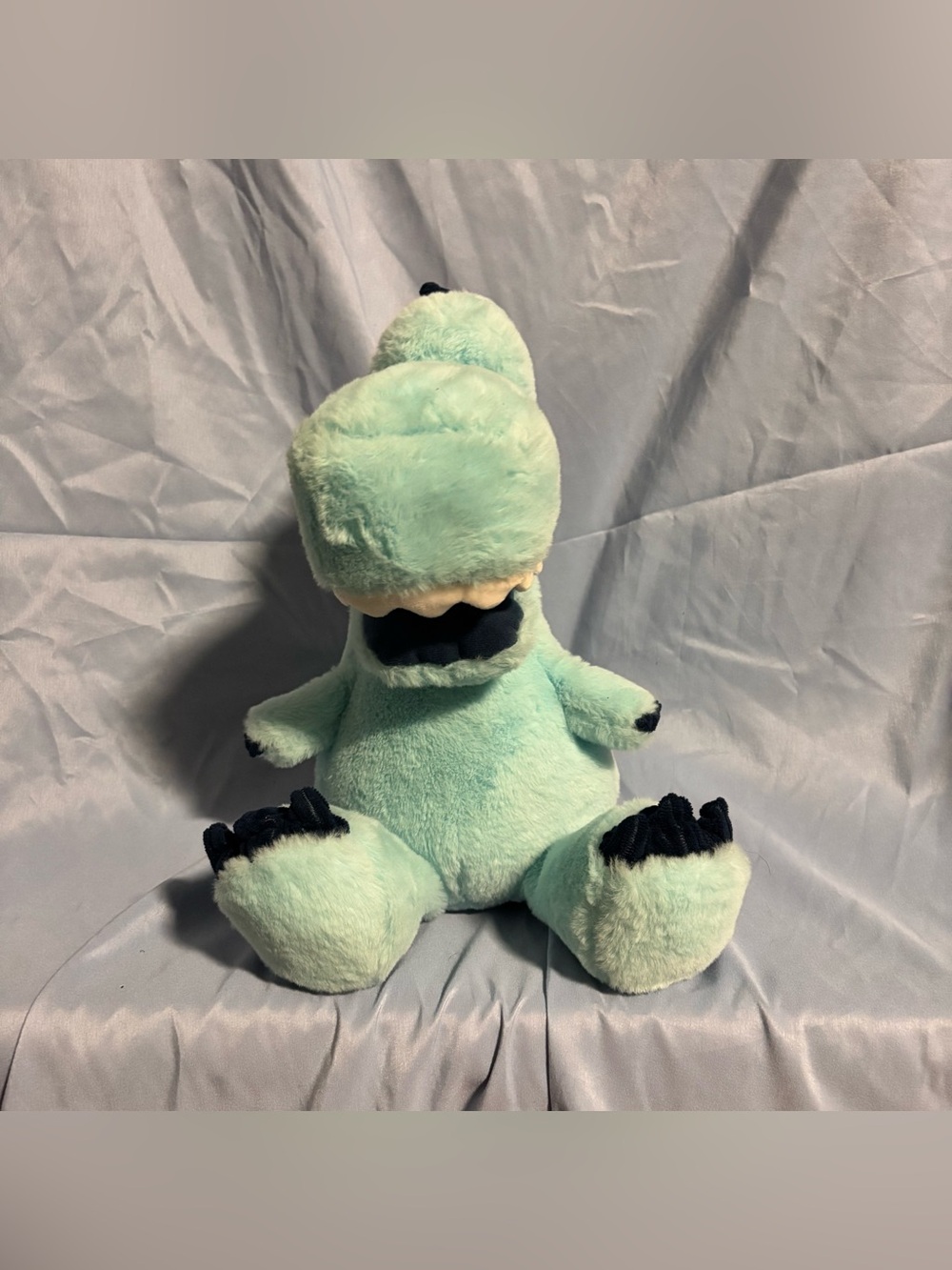 Giggle Scape  Blue Plush Dinosaur Navy Claws Spine T Rex Smiling w/ Teeth Target